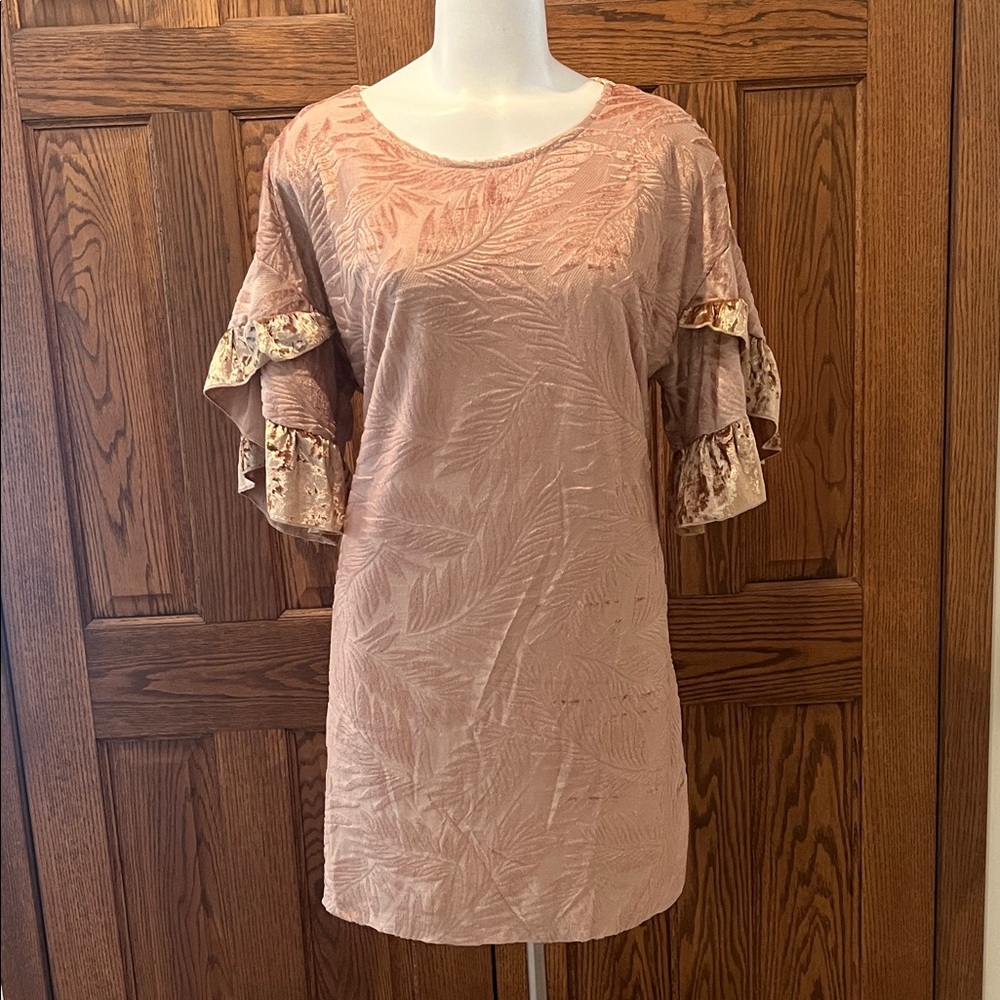 NWT Umgee textured boho tunic top M